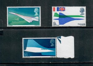 G.B 1969 COMMEMORATIVES  SET CONCORDE USED  h 141220