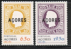 Azores  #314-15, Mint Never Hinge