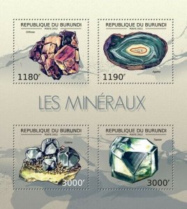 BURUNDI 2012 - The Minerals M/S. Official issues.