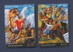 UNITED NATIONS VIENNA - Scott 355-356  - MNH - 2004 - Human Rights