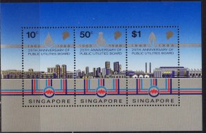 SINGAPUR SINGAPORE [1988] MiNr 0557-59 Block 21 ( **/mnh )