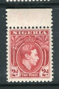 NIGERIA; 1938 early GVI portrait issue fine Mint hinged Shade of 2d. value