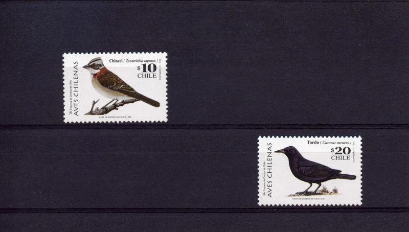 Chile 1998 Birds set (2v) MNH Scott # 1271/1272 
