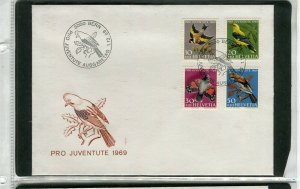 SWITZERLAND; 1969 early Birds Pro Juventute FDC Cover fine used item