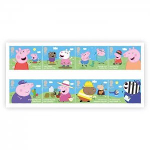 Royal Mail - Peppa Pig - Set of 8 Stamps - MNH