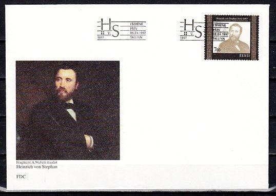 Estonia, Scott cat. 320. Founder of U.P.U. issue. First day cover. ^