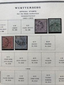 Wurttemberg 10 Scans - In Mounts