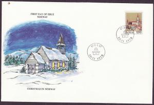 Norway #739 cacheted FDC
