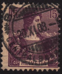 Switzerland 131 Helvetia 1907