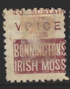 New Zealand Sc#65 Used - Irish Moss Advertizing Stamp