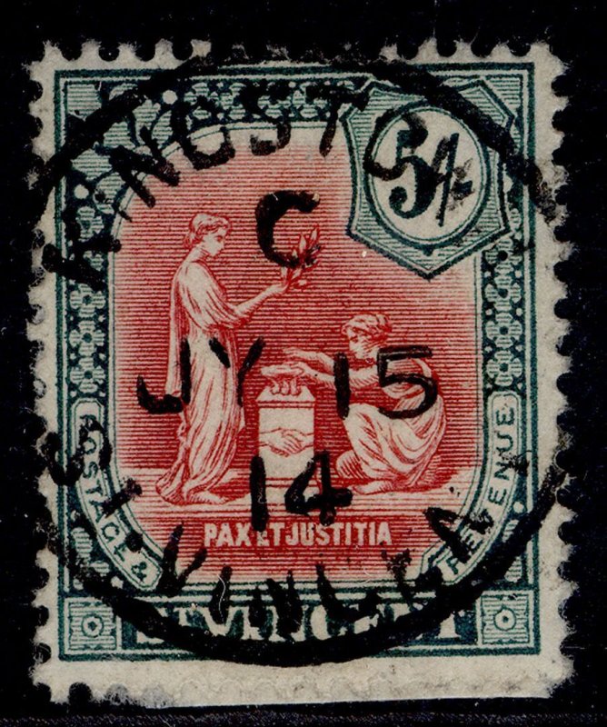 ST. VINCENT GV SG119, 5s carmine & myrtle, FINE USED. Cat £60. CDS WMK MULT