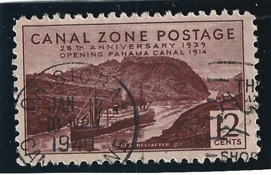 Canal Zone Scott #129  Used 12c  25th Anniversary 2019 CV $7.50