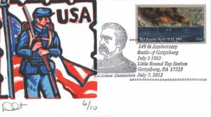 Battle of Gettysburg - Civil War Curtis Cover