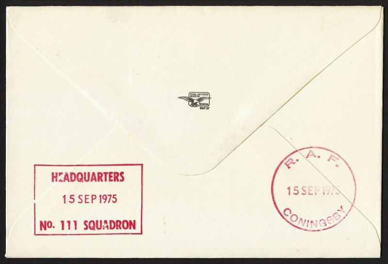 wc018 England UK 35th Anniversary Battle of Britain flown cover 1975