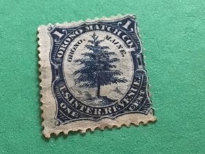 Orono Match company U. S. Private Die Proprietary vintage stamp A12091