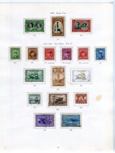 CANADA; 1939-42-early GVI issues fine USED SET to $1 value