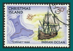 Christmas Island 1973 Ships 4, 30c used #51,SG49