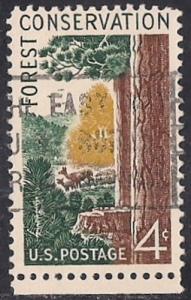 1122 4 cent Forest Conversation F-VF used