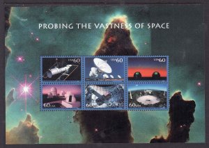 USA-Sc#3409- id12-unused NH sheet-Vastness of Space-2000-