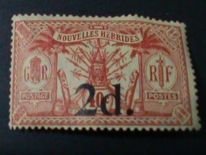 NOUVELLES HEBRIDES-FRENCE COLONIE STAMP MNH VF-RARE VERY OLD STAMP