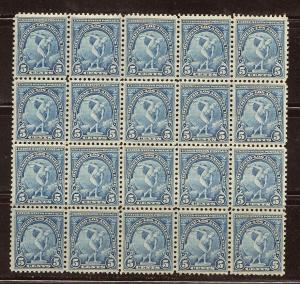 718 & 719  MNH, Blocks of 20 