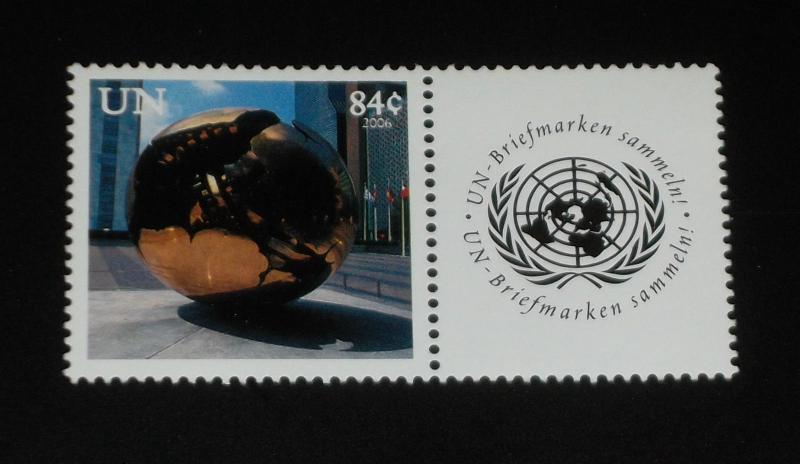 U.N.NEW YORK #907, 2006, PERSONALIZED ISSUE SINGLE, MNH,,NICE!! LQQK!!