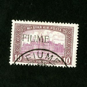 Fiume Stamps # 20 VF Used Signed Catalog Value $3,250.00