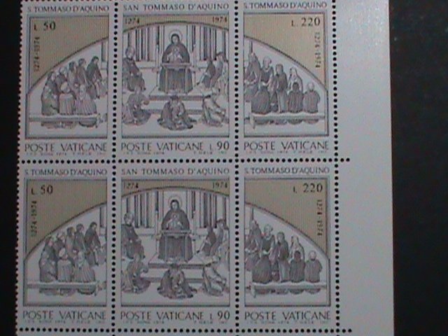 ​VATICAN CITY 1974-SC#557a ST.THOMAS AQUINAS -SCHOLASTIC PHILOSOPHER MNH BLOCK