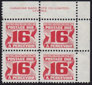 Canada - 1973 - Unitrade #J37ii - MNH PB - Numeral - Variety