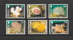 CORALS - JERSEY #1138-42  MNH