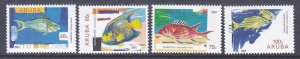 Aruba 248-51 MNH 2004 Types of Local Fish Full Set of 4