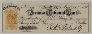 1871 RN B1 Used Bk Ck.NY.ChasE Borsdorff&Co.