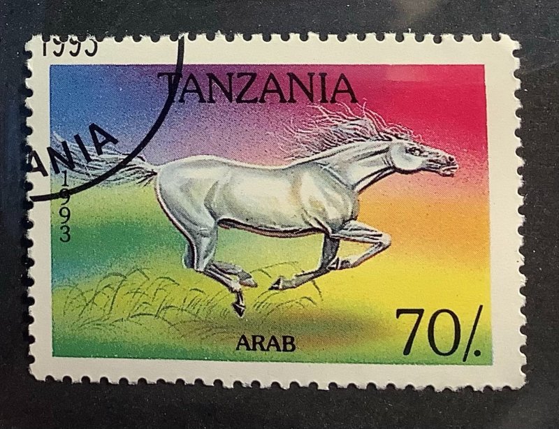 Tanzania 1993 Scott 1155 CTO - 70sh, Horses, Arab