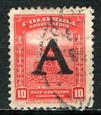 Colombia; 1950: Sc. # C187: Used Single Stamp