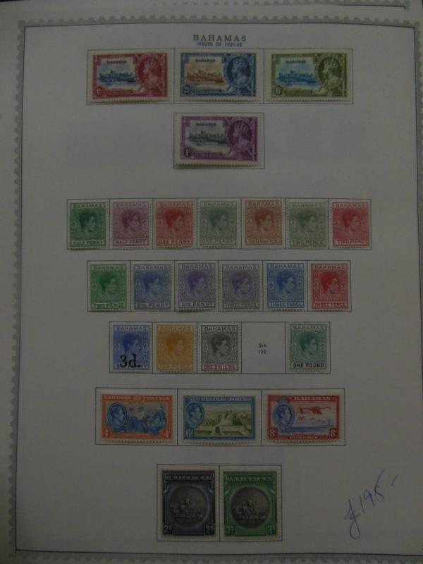 BAHAMAS : Very nice, all Mint, all diff. collection w/many Better. SG Cat £822.