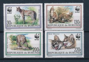 [54093] Burundi 1992 Wild animals Mammals WWF Cerval MNH