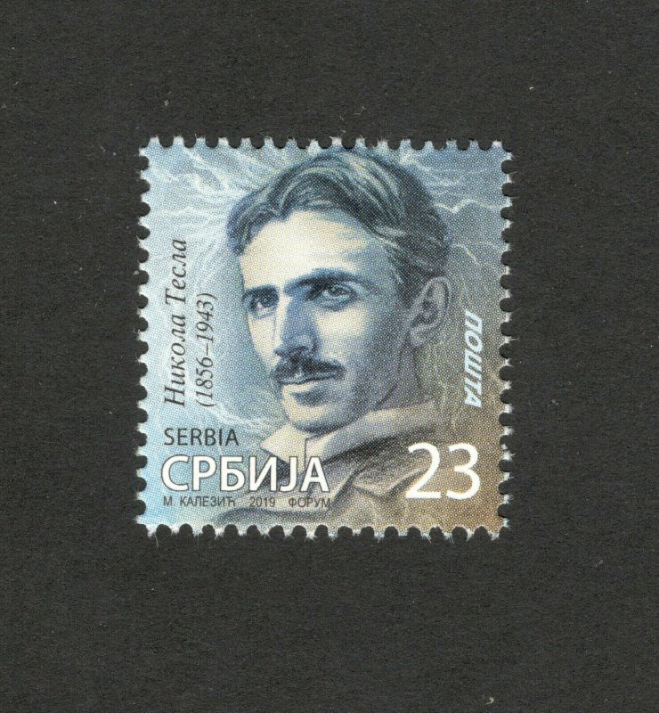 Serbia-como Nuevo Nunca con Bisagras sello definitivo-famoso Nikola Tesla - 2019. 