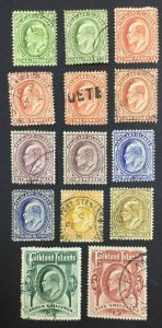 MOMEN: FALKLAND ISLANDS SG #43-50,45b,46b 1904-12 USED £830 LOT #62106