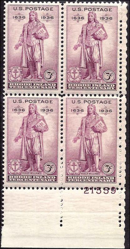 777 Mint,OG,NH... Plate Block of 4... SCV $2.00