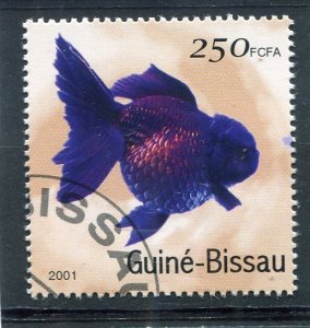 Guinea-Bissau 2001 FISH 1 value Perforated Fine used VF
