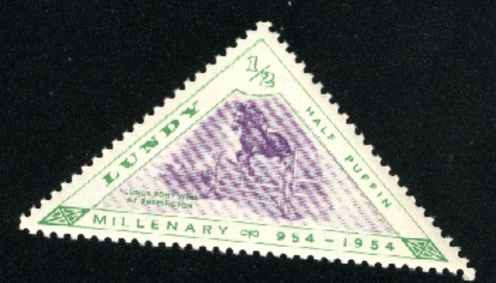 Great Britain - Lundy Island   Mint NH VF 1954  PD