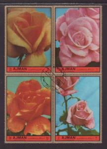 Ajman Roses MI 1519-1522 CTO VF  