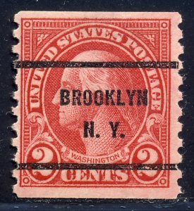 Brooklyn NY, 599-61 Bureau Precancel, 2¢ coil Washington