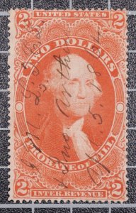 Scott R83c $2.00 Cents Probate Of Will Revenue Used Nice Stamp SCV $90.00