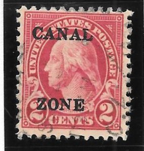 Canal Zone Scott #84 Used 2c Sharpe Top A O/P 2018 CV $8.00