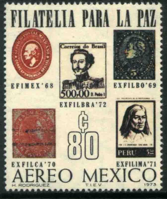 MEXICO C414 Exfilbra72 Interamerican Philat Exhibition MNH