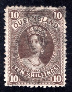 Queensland SC #77  F/VF,  Used,  CV  $60.00  ....   5210051