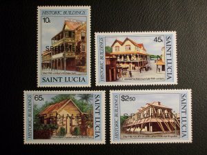 Saint Lucia Scott #645-648 mnh SPECIMEN