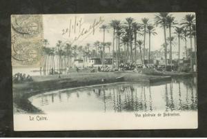 1907 French Offices in Egypt RPPC Postcard Cover to France