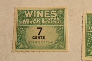 US WINE REVENUE RE119 UNUSED